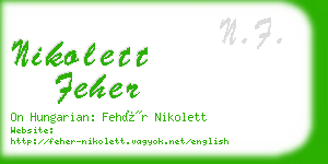 nikolett feher business card